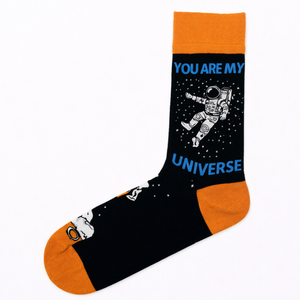 Chaussettes fantaisie en fil recyclé écologique, mode durable, motifs respectueux de l'environnement, qualité textile biologique standard mondial - Product Image 1