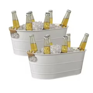 Refroidisseur moderne en métal pour boissons glacées, vin et champagne, bar pour cocktail, mariage, traiteur, banquet - Product Image 3