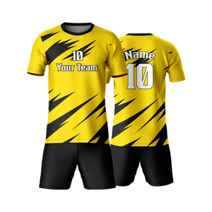 Vente en gros personnalisé pas cher sublimation adultes maillot de football 100% polyester uniforme de football respirant maillots de football ensembles pour hommes - Product Image 3