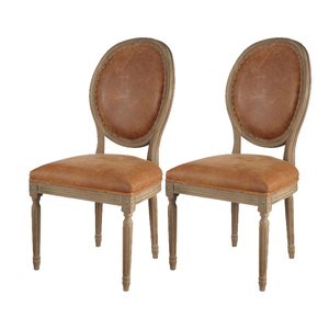 Antique Jepara <b>Mahogany</b> Wooden French Provincial <b>Dining</b> <b>Chairs</b> Solid Home Furniture Handmade Indonesia Traditional Design Style - Product Image 1