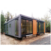 Kit de maison modulaire extensible de 40 pieds 20 pieds pas cher Maison moderne pour vivre Maison en conteneur de luxe préfabriquée personnalisée