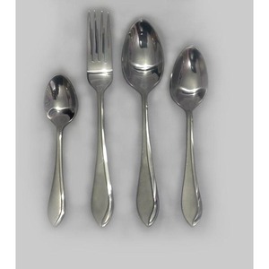 Ensemble de couteaux, cuillères et fourchettes en argent en acier inoxydable de haute qualité, couverts de mariage pour restaurant Offre Spéciale - Product Image 5