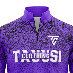 Sweat-shirt à demi-zip pour homme personnalisé, col montant, vêtements de sport, pull-over, impression en relief et brodée, polaire durable - Product Image 2