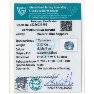 Zafiro Azul - Gema de Lujo Facetada en Forma de Estrella de 3.8 Quilates, 8 mm de Altura, 1 mm de Diámetro del Orificio, 1 Quilate de Peso, Cristal Tratado Térmicamente - Product Image 4
