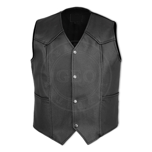 Gilets en cuir de créateur Vêtements haute couture personnalisés - Product Image 1