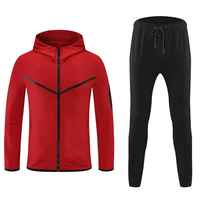 Vente en gros OEM Survêtement de gymnastique pour hommes Ensemble de survêtements en coton noir Combinaisons de jogging pour hommes Survêtements de fabrication pakistanaise