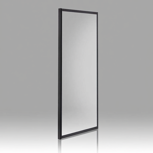 Parete Doccia Fissa 70 Cm Nero Opaco Vetro Trasparente 6 Mm di Koricini Cielo - Product Image 3