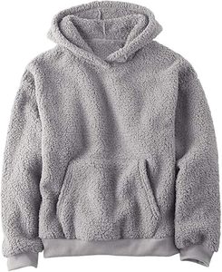 Sweat à capuche unisexe en polaire élégant pour l'hiver, respirant, coupe-vent, 100% coton, uni, teinture numérique, écologique, rapide - Product Image 6
