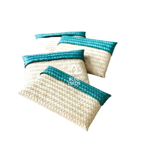 Premium <b>Mini</b> Bamboo <b>Gift</b> <b>Bag</b> Handmade Small Eco Friendly Reusable Tote Packaging for Wedding Party Jewelry - Product Image 1