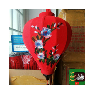 Chic bambou soie lanterne extérieur suspendu coloré tissu Hoi an lanternes idéal pour café Restaurant mariage événement décor - Product Image 6