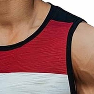 T-shirt sans manches pour homme avec logo graphique personnalisé d'été, t-shirt uni surdimensionné en coton lourd, débardeur décontracté - Product Image 2