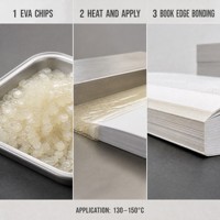 Colle thermofusible EVA pour reliure de livres, colle pour papier et feutre, colle thermique à haute viscosité, reliure industrielle