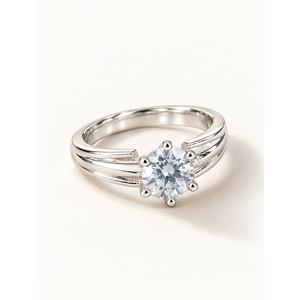 Aurielle Rose Gold Plated Stainless <b>Steel</b> Princess Cut Cluster <b>Ring</b> - Product Image 1