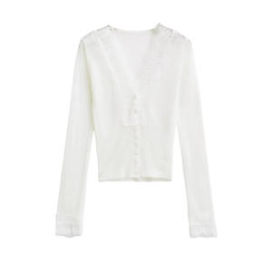 Cárdigan de Punto de Lana/Acrílico para Mujer, Estilo Casual, Mangas Regulares, Brinda Comodidad y Versatilidad para el Uso Diario - Product Image 6