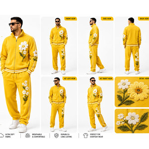 Trajes Deportivos de Chenilla Bordada Resistentes y Ligeros, Ropa Casual, Trajes Deportivos de Chenilla Bordada - Product Image 1