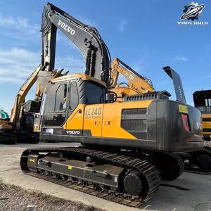 Excavatrice Volvo EC240 d'occasion, 24 tonnes, godet de 1,2 m³, marque suédoise d'origine, grande excavatrice sur chenilles, faible nombre d'heures, certifiée CE - Product Image 2