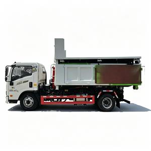 Camión de Gancho HOWO 4*2 con Contenedor de Escombros de Construcción de 8 CBM, Vehículo de Saneamiento con Gancho Desmontable - Product Image 4