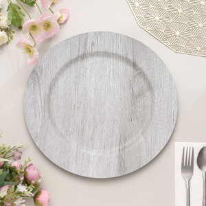 Assiettes de chargeur en bois de mangue de couleur noire avec couleur et tailles personnalisées pour les hôtels avec des tailles de 13x13 pouces - Product Image 3