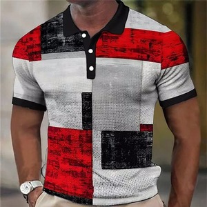 100% pull en mérinos été hommes revers pull à manches courtes POLO cou pull haut ample tricoté vêtements grande taille T-shirt - Product Image 6
