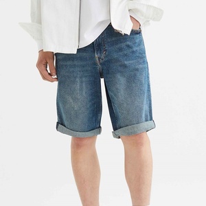 กางเกงยีนส์ขายาวสำหรับผู้ชายกางเกงขาสั้นผ้ายีนส์แบบปกติผลิตตามสั่ง - Product Image 2