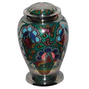 Urnes funéraires modernes en laiton de haute qualité avec couleur or et marron finies pour les cendres humaines Fournitures funéraires en métal - Product Image 2