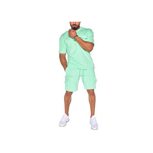 Ensemble de short d'été décontracté pour hommes de haute qualité séchage rapide et respirant Logo personnalisé confortable et élégant - Product Image 3