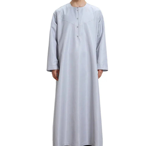 La ropa islámica más vendida para hombres Thobe musulmán árabe Thobe venta al por mayor Jubba para hombres ropa islámica para hombres thobe - Product Image 1