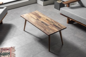 Mesa de Centro de Nogal, Estilo Moderno de Mediados de Siglo, Mesa de Centro Rectangular de Madera de Nogal Maciza, Muebles de Sala de Estar de Primera Calidad - Product Image 2