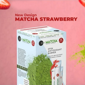 Té Matcha de Fresa Premium de Turquía, Bolsitas de Té Instantáneo, 20 Sobres, Caja a Granel, Bebida de Té de Hierbas, Uso en el Mercado Global - Product Image 5