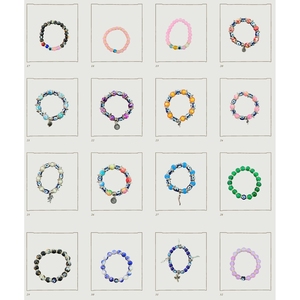 DAFNI BIG PAZAR Bracelet en plastique peint avec perle œil porte-bonheur, classique, rond, durable, élastique, à motif circulaire - Product Image 3