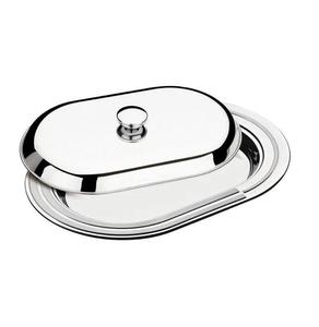 Beurrier moderne en métal, contenant de rangement de cuisine en acier inoxydable, parfait pour le beurre, le fromage, la confiture - Product Image 4