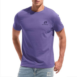 T-shirt décontracté moderne pour homme en coton tricoté 100 % respirant et à séchage rapide, tissu doux au toucher, mode quotidienne - Product Image 1