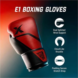 プロフェッショナルトレーニング 8-16オンス 軽量 レース付き マイクロファイバーレザー ボクシンググローブ 耐摩耗性 通気性 サンダ格闘技用 - Product Image 2