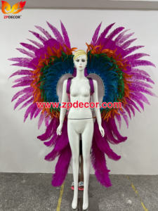 ZPDECOR – Costumes <span class=keywords><strong>de</strong></span> <span class=keywords><strong>carnaval</strong></span> personnalisés en plumes d'autruche, ailes pour la trinity et les Costumes <span class=keywords><strong>de</strong></span> <span class=keywords><strong>carnaval</strong></span> <span class=keywords><strong>de</strong></span> Miami - Product Image 3
