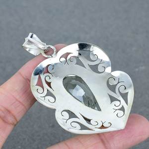 Colgante de piedras preciosas facetadas de pera de Latón chapado en plata amatista verde de Grado Superior encanto de bisel de piedra natal para joyería hecha a mano - Product Image 2