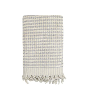 Serviette de bain turque à pompons, tissée à la main, motif bulles, 35x68 pouces - Product Image 4