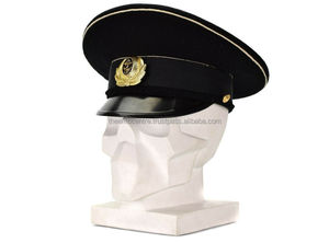 Casquettes de marine personnalisées avec visière brodée dorée, casquettes de marine personnalisées du Pakistan - Product Image 3