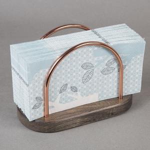 Porte-serviettes en métal doré de luxe pour hôtels et restaurants Distributeur de mouchoirs durable Porte-serviettes de table élégant - Product Image 4