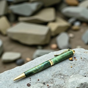 Stylo élégant Aquamarine 0,7 mm, parfait pour les cadeaux d'entreprise, les signatures et la personnalisation - Product Image 5