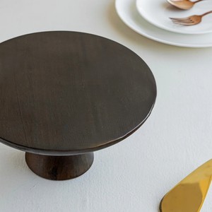 Plateau à gâteau rond en bois fait à la main, non toxique, écologique, durable, réglable, léger, peint à la main, 10 pouces x 10 pouces x 5 pouces (LxLxH) - Product Image 2