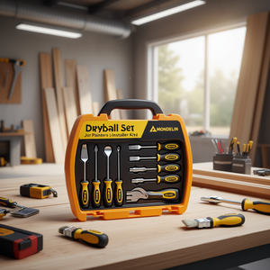 Drywall <b>Tool</b> <b>Set</b> 8-Piece Joint Compound Kit for Painters & Installers by MONDELIN - Product Image 3