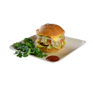 100% platos cuadrados de vajilla desechables de hoja de palma India biodegradables naturales para bodas y servicio de alimentos - Product Image 5