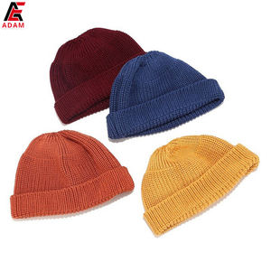 2023 Custom Logo 100% <b>Wool</b> <b>Beanie</b> <b>Hat</b> with Warm Fleece Lining & Ski Cuff High Quality Winter Collection Digital Puff Printing - Product Image 2