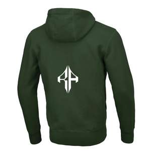 เสื้อฮู้ดสวมหัวของผู้ชายผ้าขนแกะ100% ผ้าฝ้ายกำหนดโลโก้ผ้าไหมพิมพ์สกรีนระบายอากาศได้ดี - Product Image 3