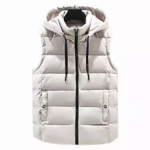 Custom Lightweight Waistcoat Warm Bubble <b>Packable</b> Sleeveless <b>Jacket</b> Plus Size Winter Men Duck Down Puffer Vest for Men - Product Image 1