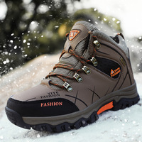 Chaussures de randonnée pour hommes en cuir PU imperméable de haute qualité pour le sport de plein air, spéciales pour la randonnée dans le désert, chaussures de course, bottes de randonnée