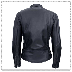 Veste de moto en cuir pour femme | Veste motard durable approuvée CE | Veste d'équitation élégante pour la sécurité - Product Image 2