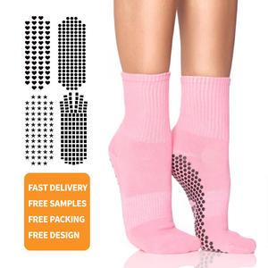 Calcetines de Yoga Antideslizantes de Alta Calidad para Mujer, de Algodón, con Agarre Premium, para Pilates, con Logotipo Personalizado, Antideslizantes, para Entrenamiento en Estudio y Deportes - Product Image 2