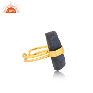 แหวนอัญมณีลาบราดอไรต์ธรรมชาติเงินสเตอร์ลิงขายดีที่สุดเครื่องประดับชั้นดีสำหรับผู้หญิงของขวัญสำหรับผู้หญิง - Product Image 3