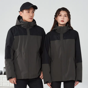 Veste de randonnée personnalisée pour hommes Veste imperméable Manteau coupe-vent respirant Veste d'extérieur à coque dure de haute qualité avec capuche complète - Product Image 2
